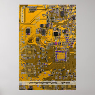Poster Circuit imprimé circuit imprimé circuit circuit ci
