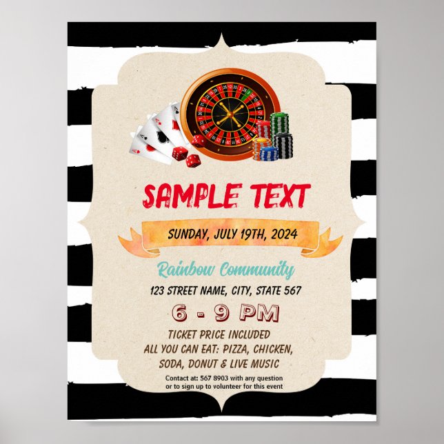 Poster Circulaire casino (Devant)