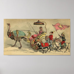 Poster Circus Procession Animals