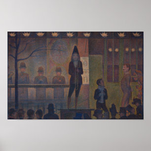 Poster Circus Sideshow par Georges Seurat