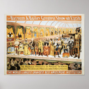 Poster Cirque Barnum et exposition de Bailey plus grande