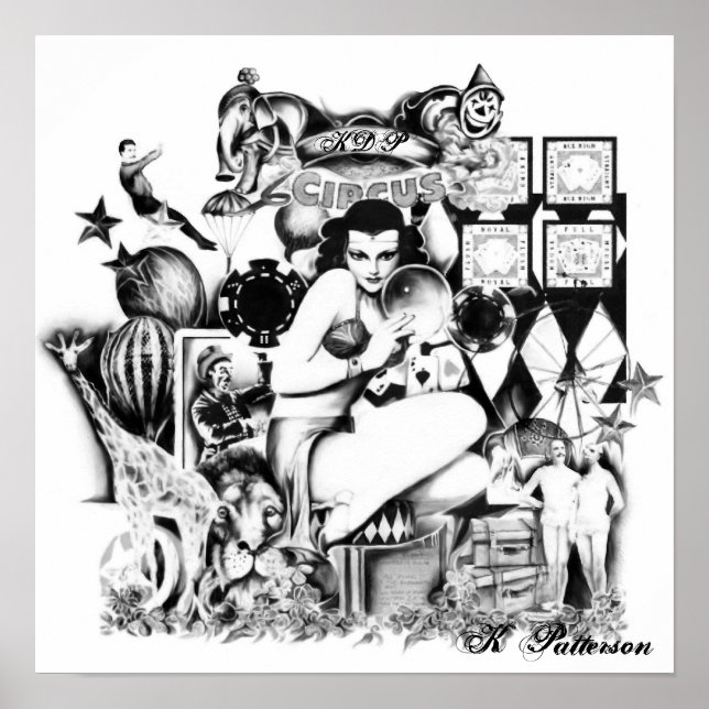 Poster Cirque vintage (Devant)