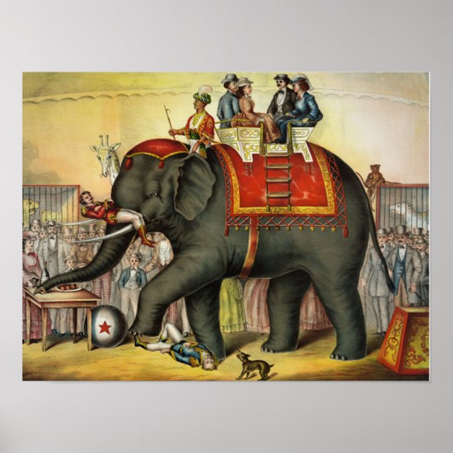 Poster Cirque vintage (Devant)