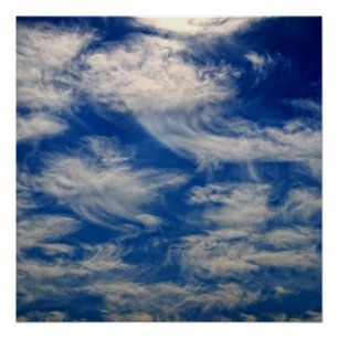 Poster Cirrus Nuages comme les Anges volant