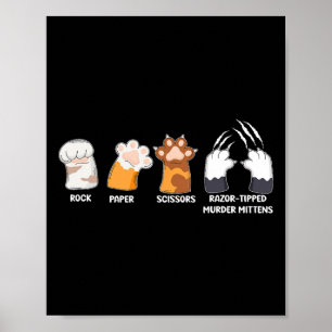 Poster Ciseaux de papier roche Razor Tibet Meurtre Mitten
