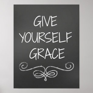 Poster Citation Affirmation : Donnez-vous grâce