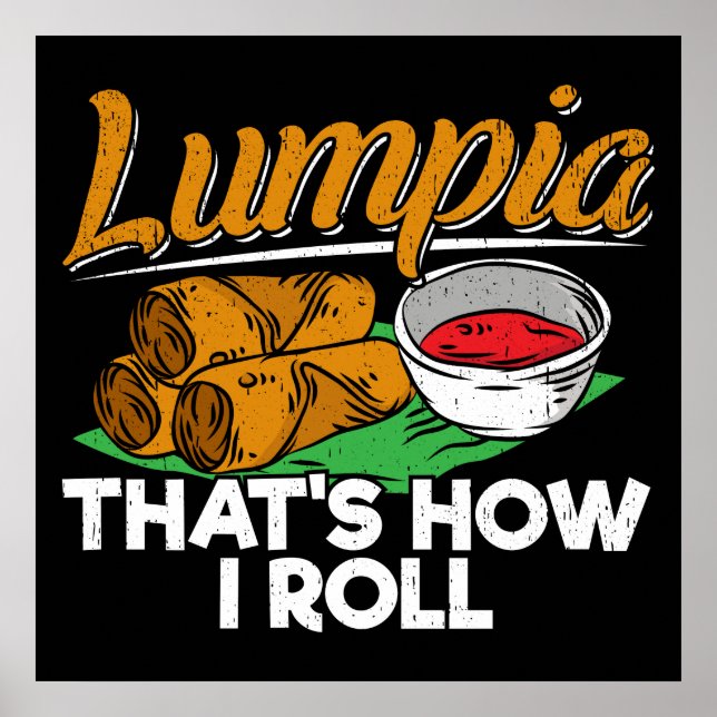 Poster Citation alimentaire philippine Lumpia (Devant)