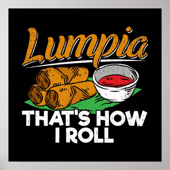 Poster Citation alimentaire philippine Lumpia (Devant)