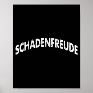 Poster Citation allemande drôle et sarcastique sur Schade
