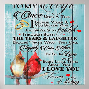 Poster Citation Amour Pour Femme, Cadeau Amour Couple, Fe