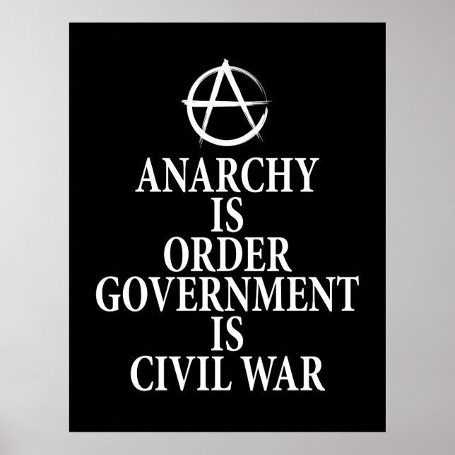 Poster Citation anarchique (Devant)