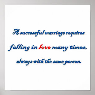 Poster Citation Anniversaire - Une demande de mariage réu