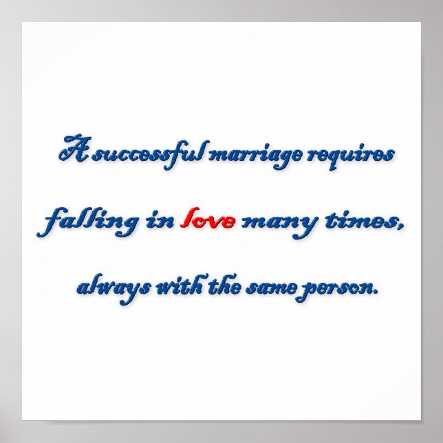 Poster Citation Anniversaire - Une demande de mariage réu (Devant)