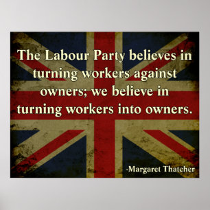 Poster Citation anti-Union de Thatcher