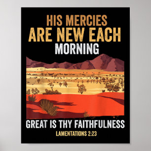 Poster Citation Biblique Ses Grâces Sont Nouvelles Chaque