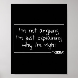 Poster Citation Cadeau Kiera Nom Personnalisé Amusant Ann