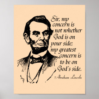 Poster Citation célèbre de Lincoln