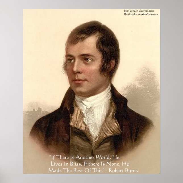 Poster Citation célèbre de Robert Burns (Devant)