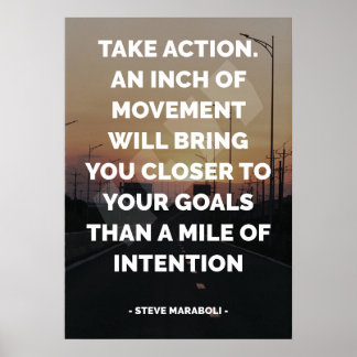 Poster Citation célèbre motivationnelle et inspirante