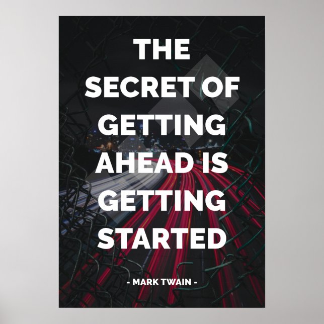 Poster Citation célèbre motivationnelle et inspirante (Devant)