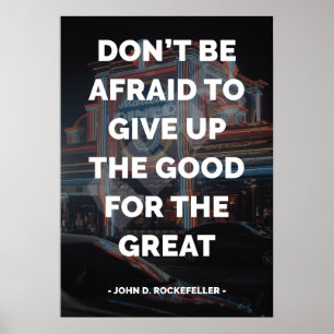 Poster Citation célèbre motivationnelle et inspirante