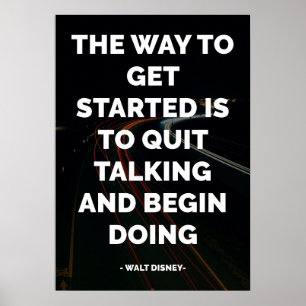 Poster Citation célèbre motivationnelle et inspirante