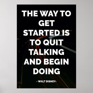 Poster Citation célèbre motivationnelle et inspirante