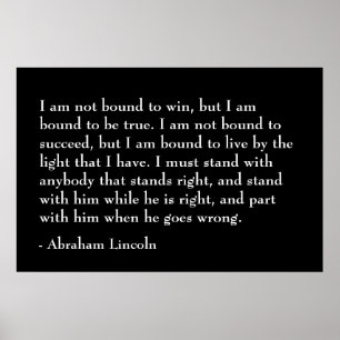 Poster Citation d'Abraham Lincoln