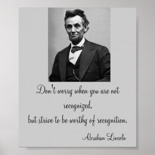 Poster Citation d'Abraham Lincoln