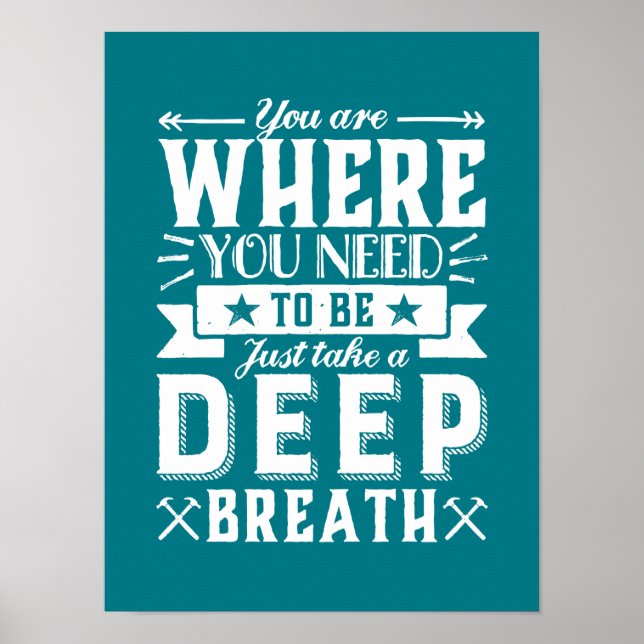 Poster Citation D'Acceptation Inspirationnelle Prendre Un (Devant)