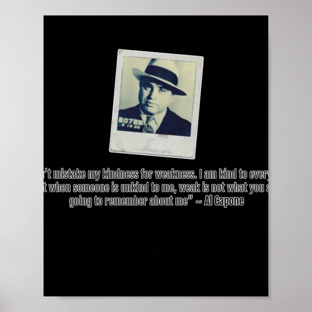 Poster Citation d'Al Capone (Devant)