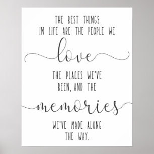 Poster Citation d'amour, Citation d'amitié, Cadeau d'ami