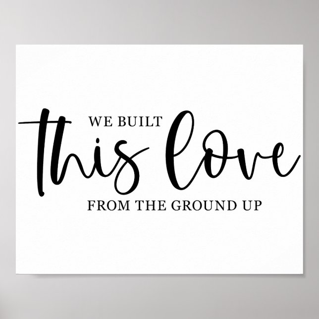 Poster Citation d'amour mariage (Devant)