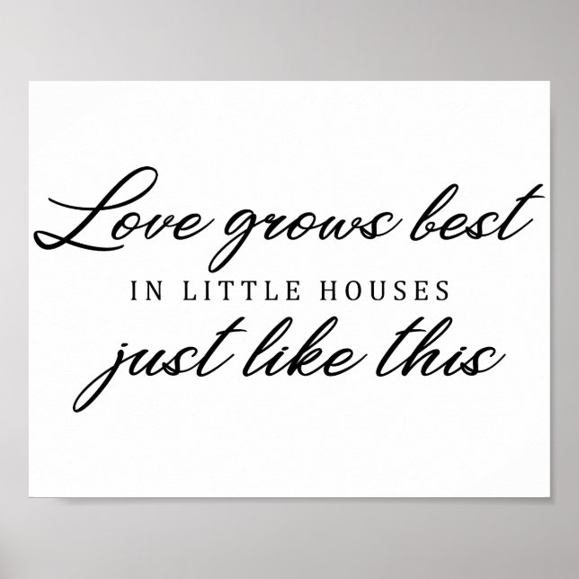 Poster Citation d'amour mariage (Devant)