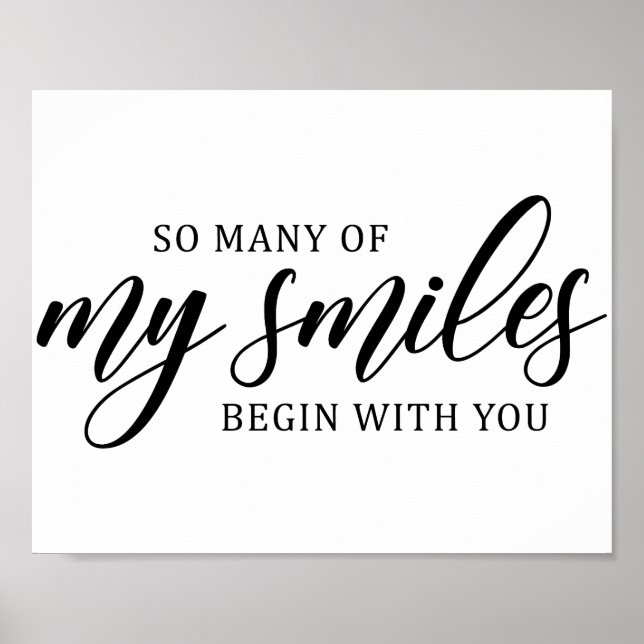 Poster Citation d'amour mariage (Devant)