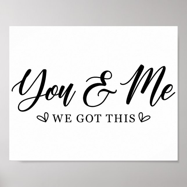Poster Citation d'amour mariage (Devant)