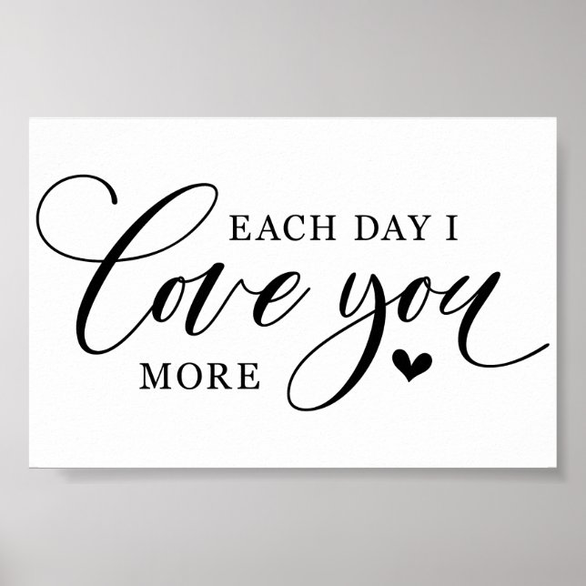 Poster Citation d'amour mariage (Devant)