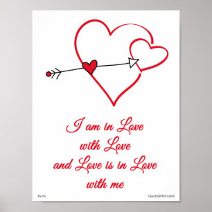 Poster Citation d'amour par Rumi