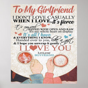 Poster Citation d'amour pour amie   Don de devis amusants