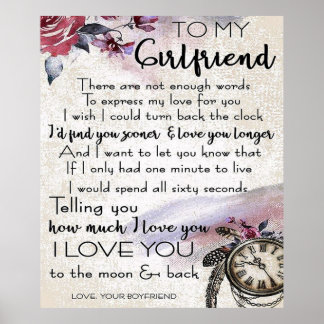 Poster Citation d'amour pour amie | Jovely Couple Cadeau