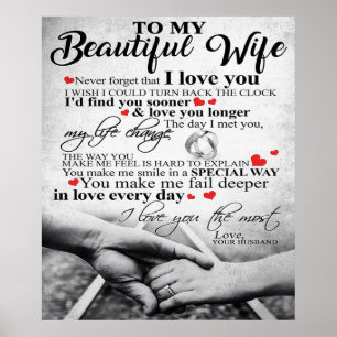 Poster Citation D'Amour Pour La Femme   Cadeau Couples co