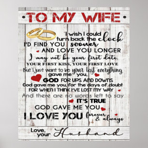 Poster Citation D'Amour Pour La Femme   Présence tendance