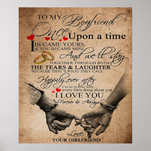 Poster Citation d'amour pour petit ami   Cadeau pour mari