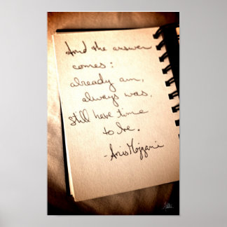 Poster Citation d'Anis Mojgani [Imprimer l'art]