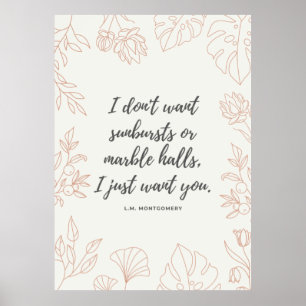 Poster Citation d'Anne de Green Gables