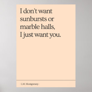 Poster Citation d'Anne of Green Gables