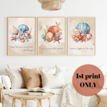 Citation d'aquarelle de coquillages (1 sur 3)