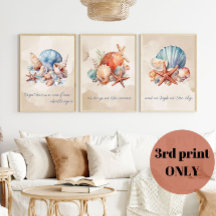 Citation d'aquarelle de coquillages (3 sur 3)