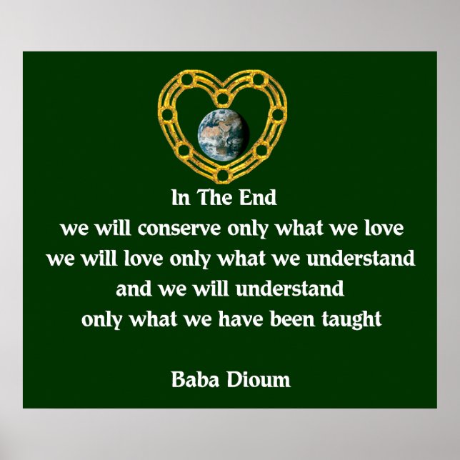 Poster Citation de Baba Dioum (Devant)