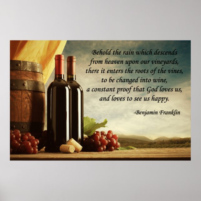 Poster Citation de Benjamin Franklin (Devant)